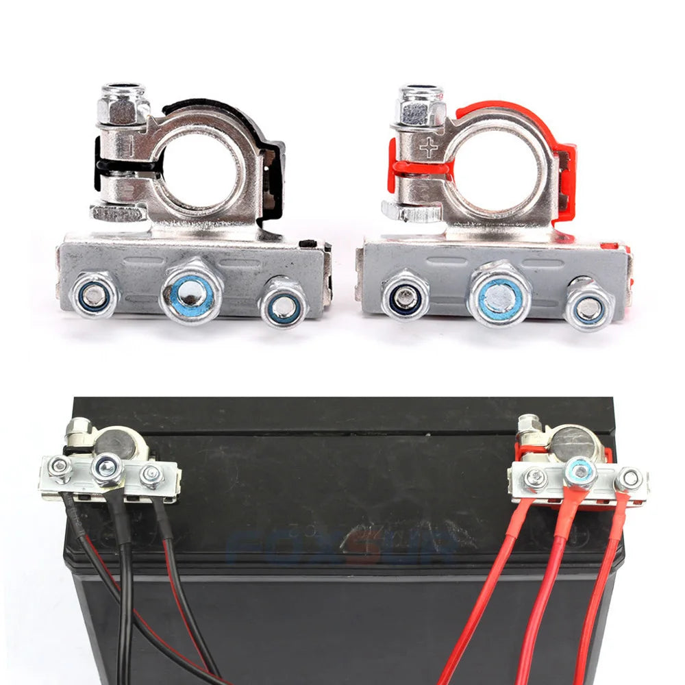 1 Pair 12V 24V Car Battery Terminals Quick Disconnect Auto Cables