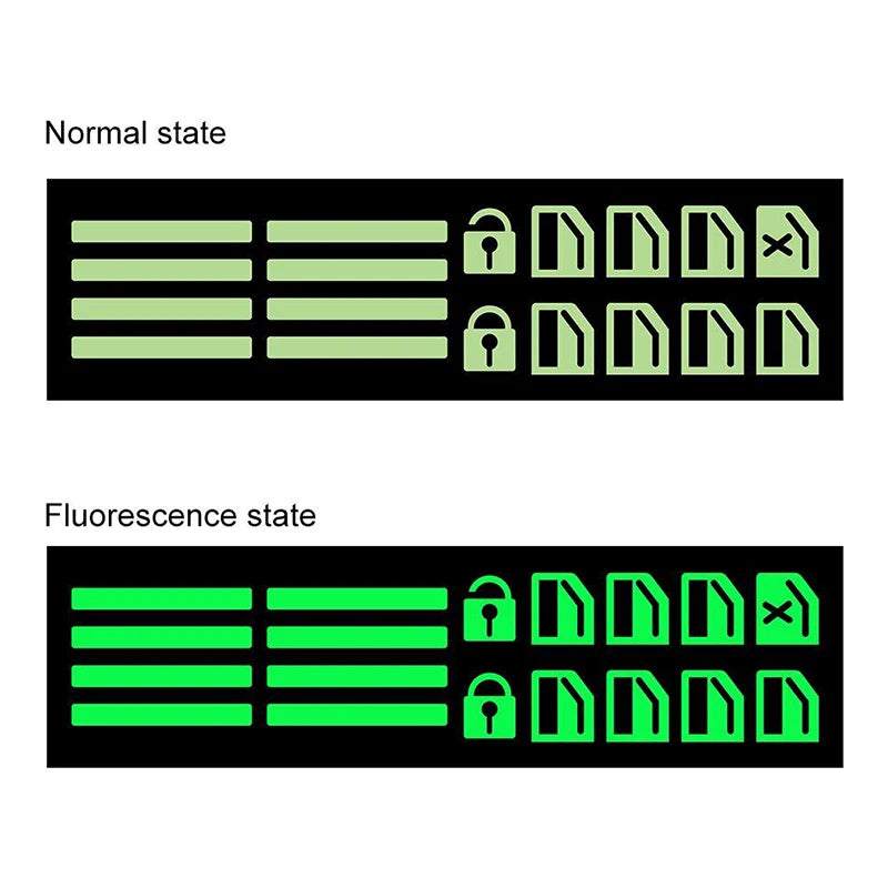 18 pcs/set Luminous Automobile Interior Stickers Universal Car Windows