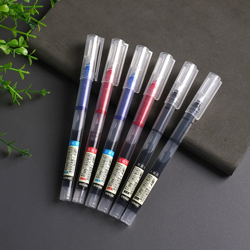 10-Pack of High-Capacity Direct Liquid Rollerball Pens, Suitable for