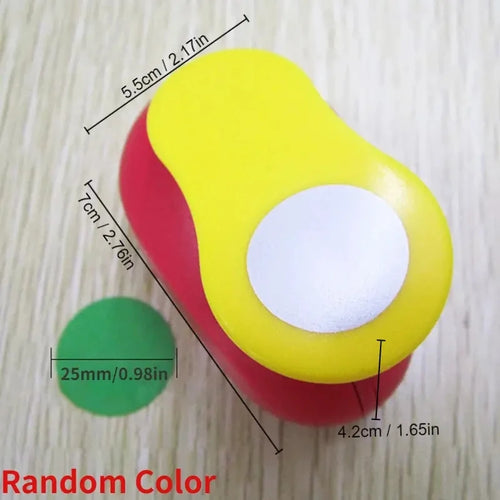 8/16/25/38/50mm Random Color Circle Punch DIY Embossing Punches
