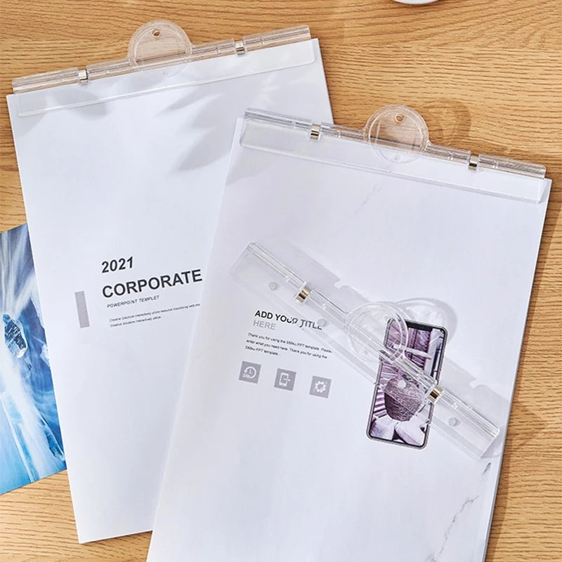 Magnetic Transparent File Folders Strong Suction Not Easy To Fall Off