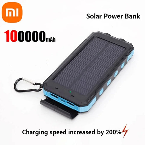 Xiaomi Solar 200000mAh Power Bank Portable Large Capacity Charger
