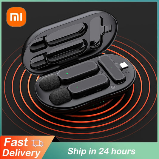 Xiaomi Mijia Wireless Lavalier Microphone with Charging Box Audio