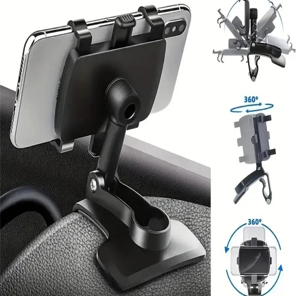 Universal Car Phone Holder Stand Dashboard Car Clip Mount GPS Display