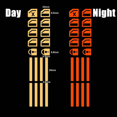 18 pcs/set Luminous Automobile Interior Stickers Universal Car Windows