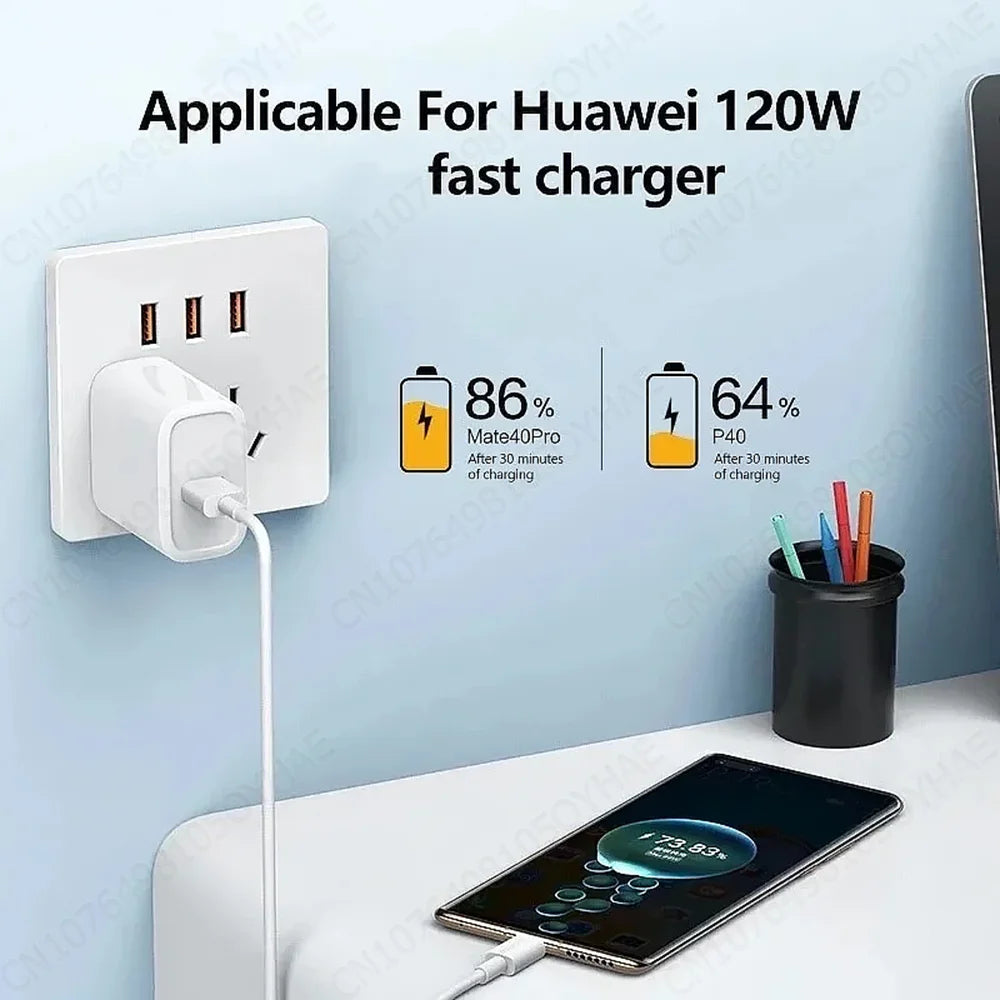 120W 10A USB Type C USB Cable Super Fast Charing Line for Xiaomi