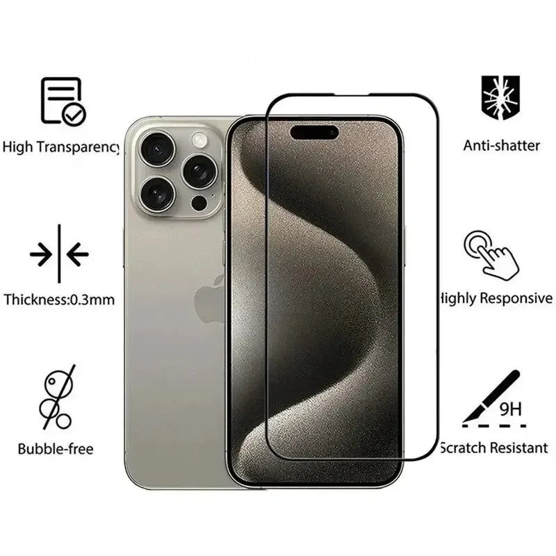 1 PCS Tempered Glass For iPhone 16 Pro Max 16Pro Anti Scratch Screen