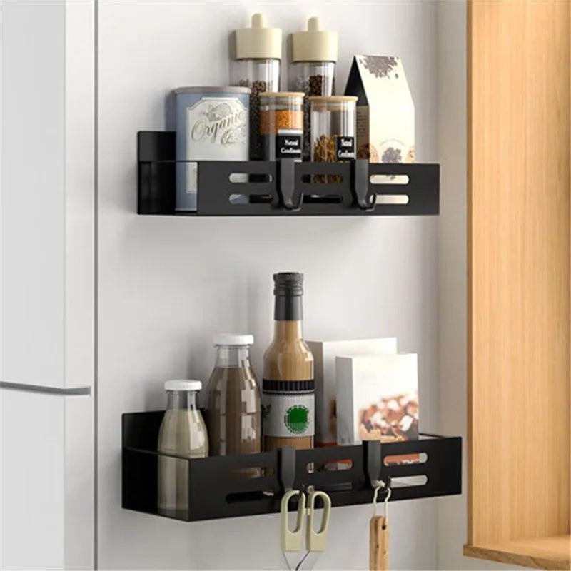 1/2pcs Magnetic Storage Shelf Household Kitchen Refrigerator Washing