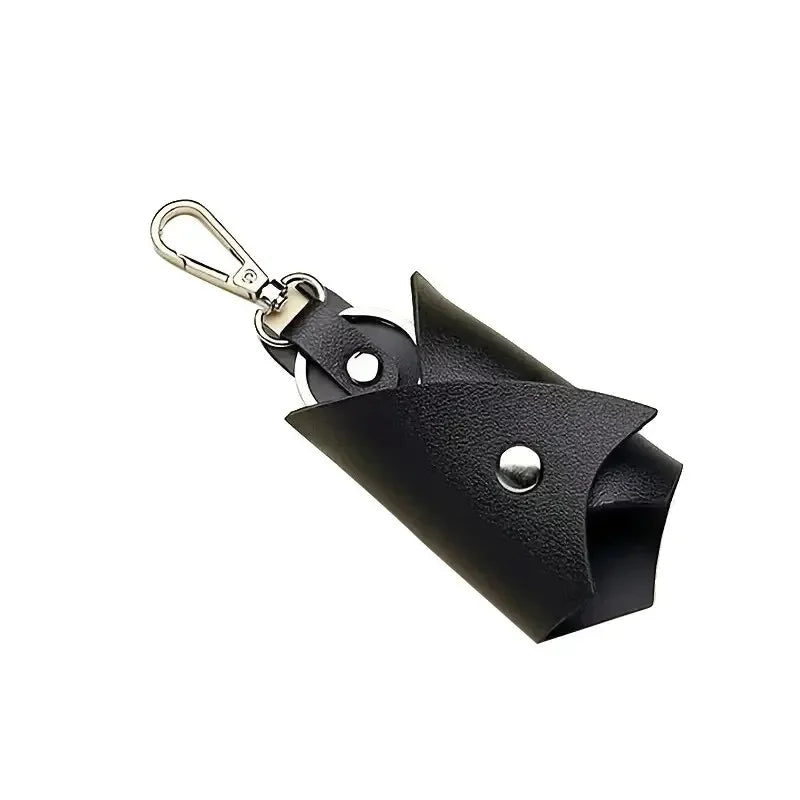 1pc Keychain Pendant PU Leather Car Key Protector Household Anti-lost
