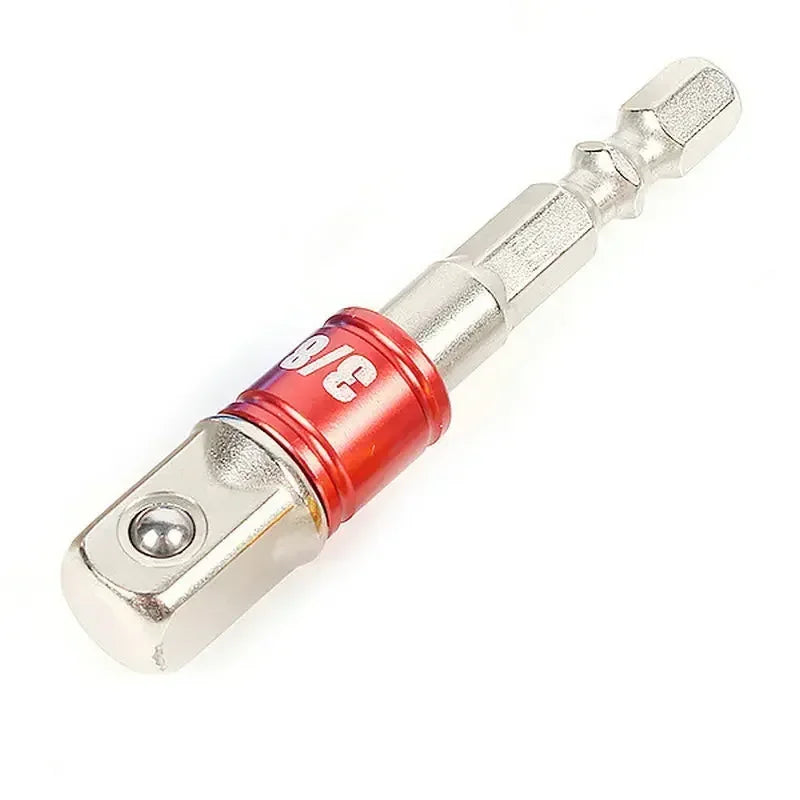 Mallofusa 3Pcs Socket Bit Adapter Impact SET Hex Shank to 1/4" 3/8"