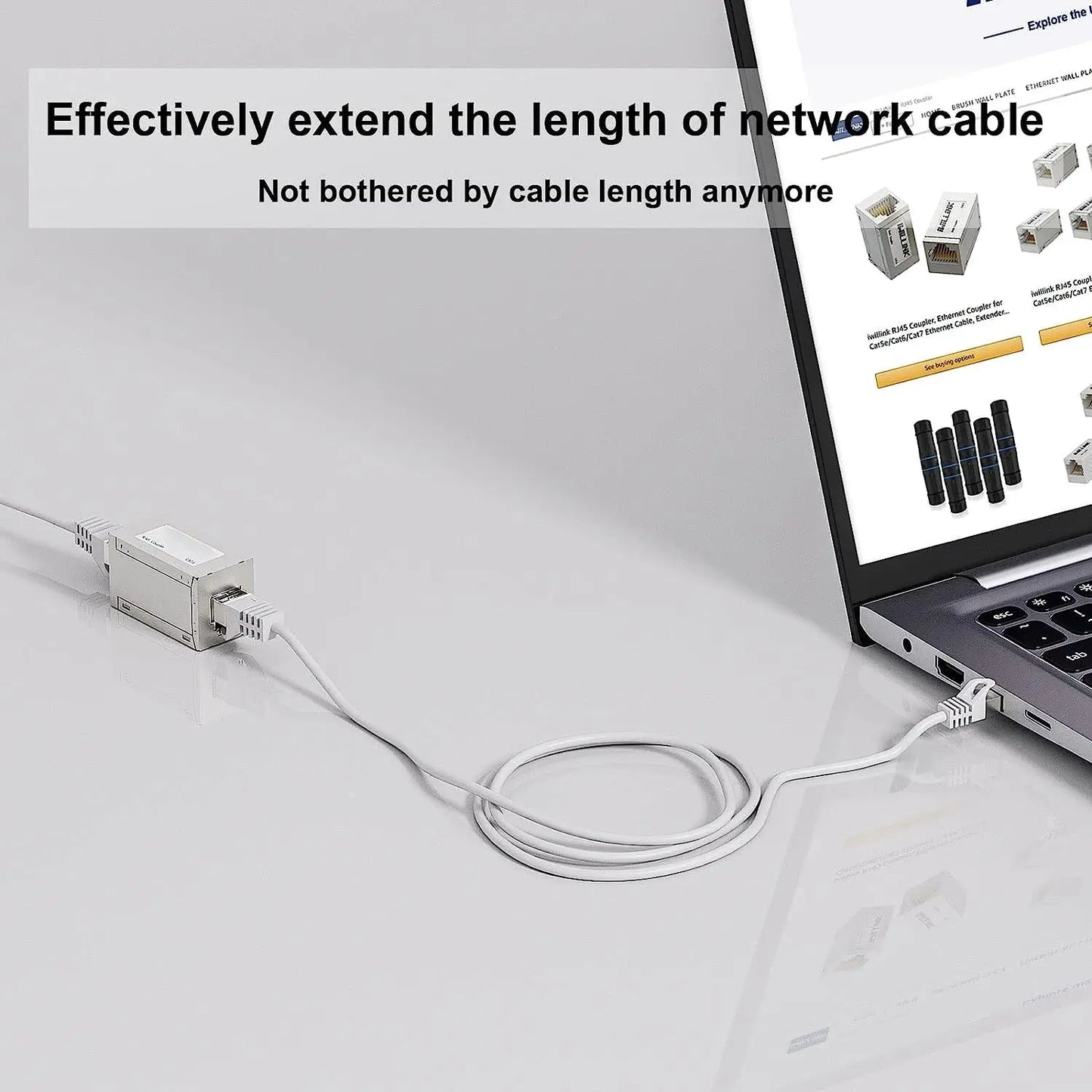 ZOERAX RJ45 Coupler Ethernet Extender 10Gbps, Cat7 Ethernet Coupler