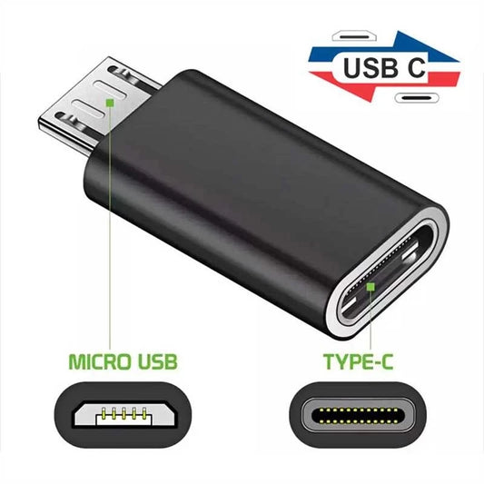 1-6Pcs USB Type C Female To Micro USB Male Adapter Connector TypeC USB