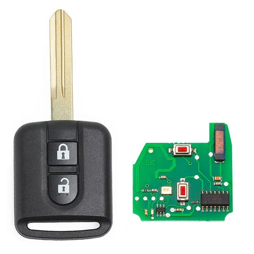 KEYECU 2 Buttons 5WK4 876/ 818 433MHz PCF7946A ID46 Chip For Nissan