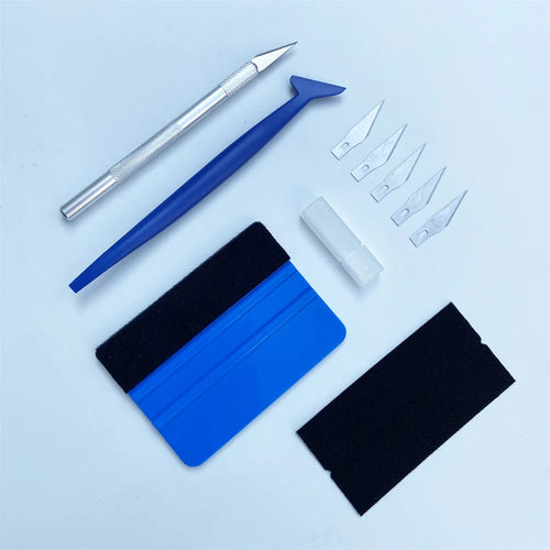 10pcs/set Car Wrapping Tools Kit Vinyl Scraper Cutter Film Squeegee