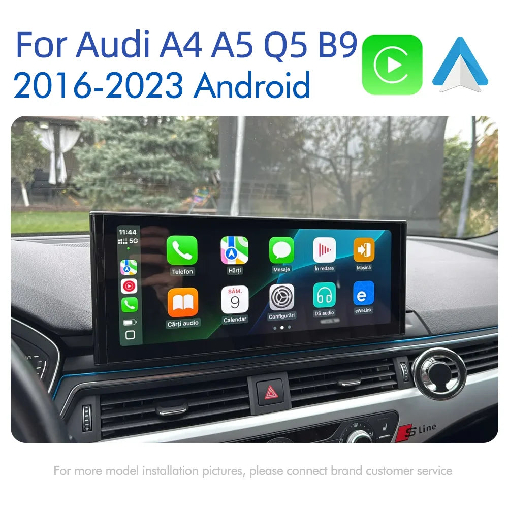 12.3 Android 14 Wireless Carplay Multimedia Stereo For Audi A4 A5 Q5