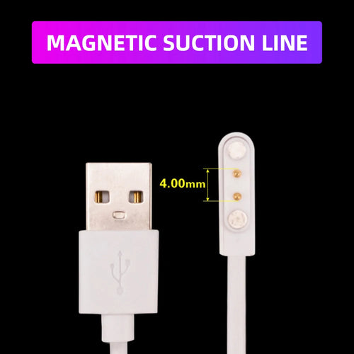 2 Pin 4 Pins USB Charging Cable Universal Smart Watch Charger Magnetic