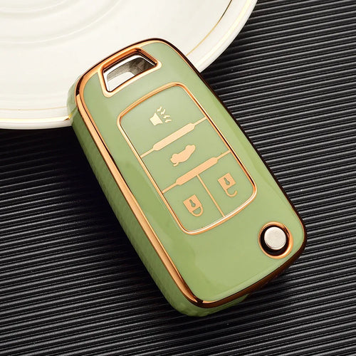 For Buick 4 Buttons TPU Smart Key Case Car Key Fob for Chevy Cruze