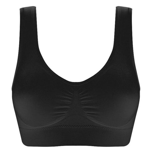 Women'S Seamless Bra For Women Crop Top Black Vertical Stripe