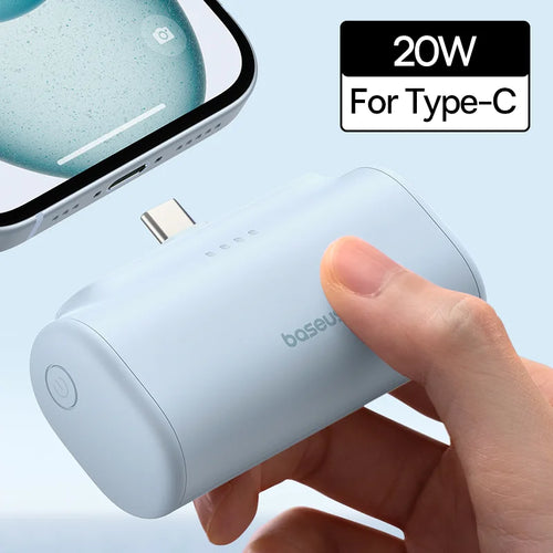 Baseus Mini Power Bank 20W 5000mAh Type C Fast Charging External