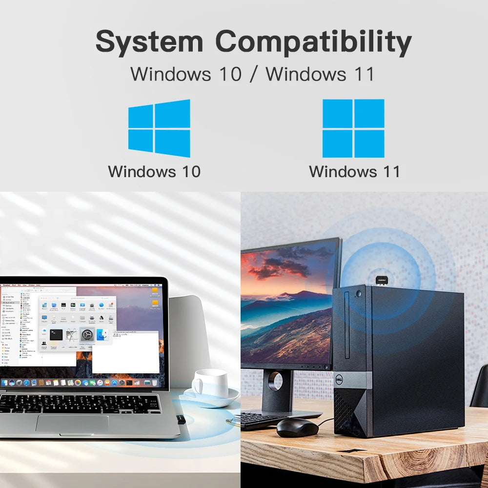 FENVI USB Bluetooth 5.4 Adapter Transmitter Receiver Bluetooth 5.3