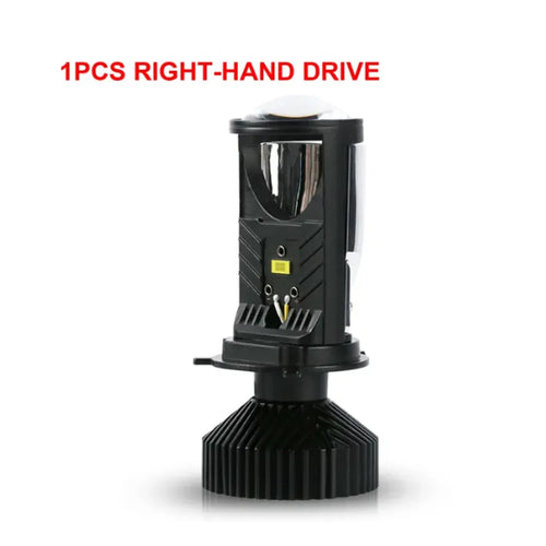 Y6D H4 LED Projector Headlight Bulbs Bi LED Lens Projector with Fan H4