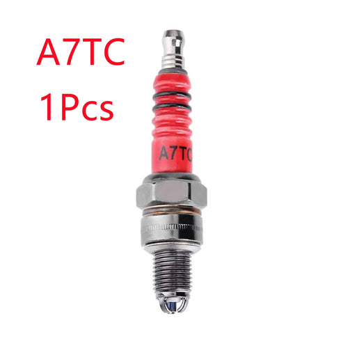 1/2Pcs Racing Spark Plug 3 Triple Electrode A7TC D8TC For GY6 CG 50 70