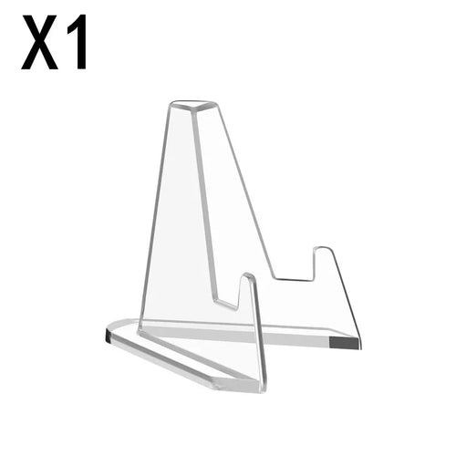 1-30Pcs Clear Acrylic Coin Display Stand Holders Small Easel Rack