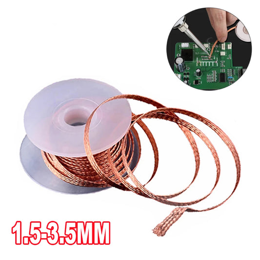 1.5-3.0mm Desoldering Mesh Braid Tape Copper Welding Point Solder