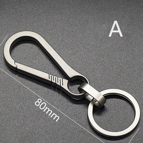 1PC Titanium Alloy Keychain Tiranium Buckle Key Ring Car Accessor