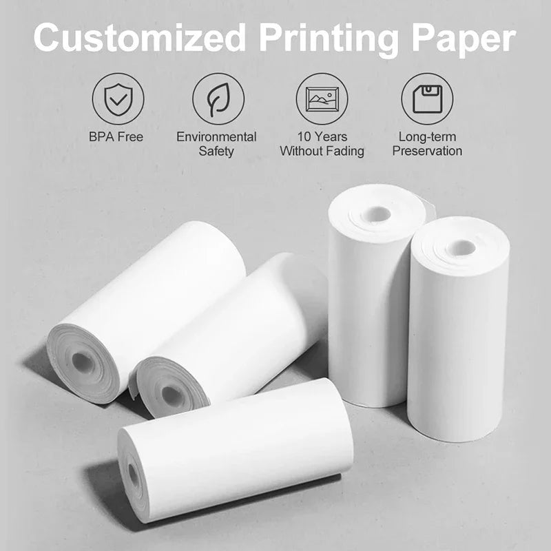 16 Rolls Thermal Paper 57x25 Mm Printing Label Roll for Mobile POS