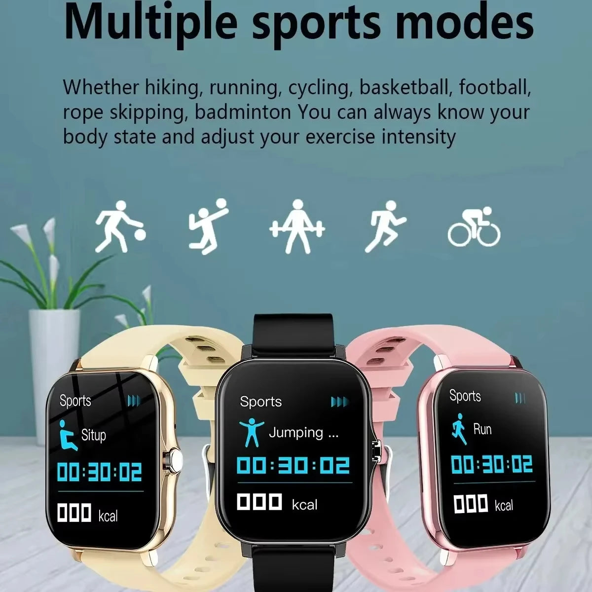 Xiaomi New Smart Watch Women Men Lady Gift Sport Fitness Watches Heart