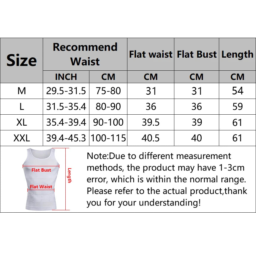 YBFDO Men Body Shaper Slimming Compression Vest Undershirt Seamless