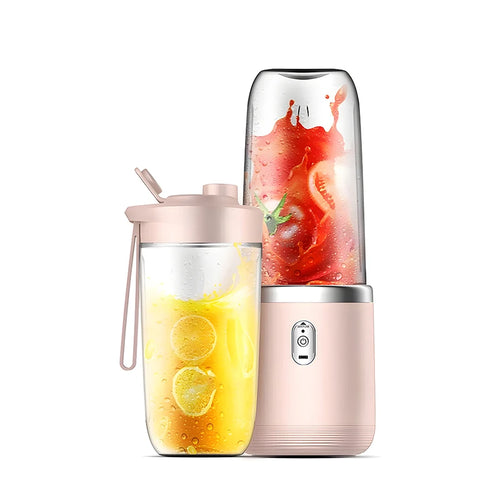 Double Cup Multifunction Usb Fruit Mixers Juicers Portable Electric