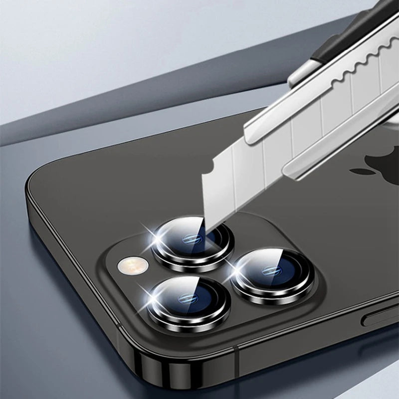 1 Set Metal Camera Protector for iPhone 15 16 Pro Max 14 Plus 13 Alloy