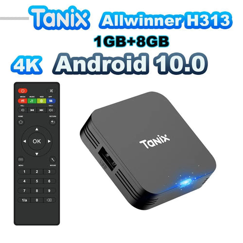 Tanix TX1 Android 10 TV Box 2.4G WIFI 4K HDR 3D 8GB 16GB Allwinner