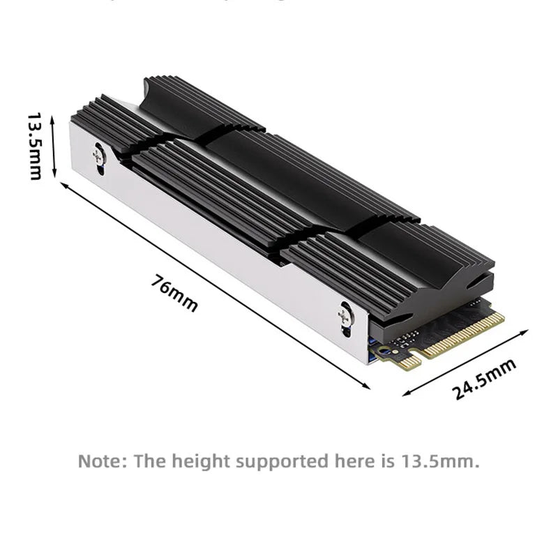TEUCER M.2-9 SSD NVMe Heat Sink M2 2280 SSD Hard Disk Aluminum Heat