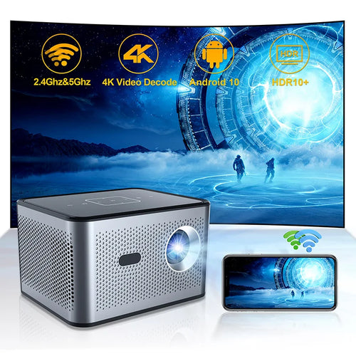Xnano X3 Pro Mini Portable Projector 4k Video Decode Support Android
