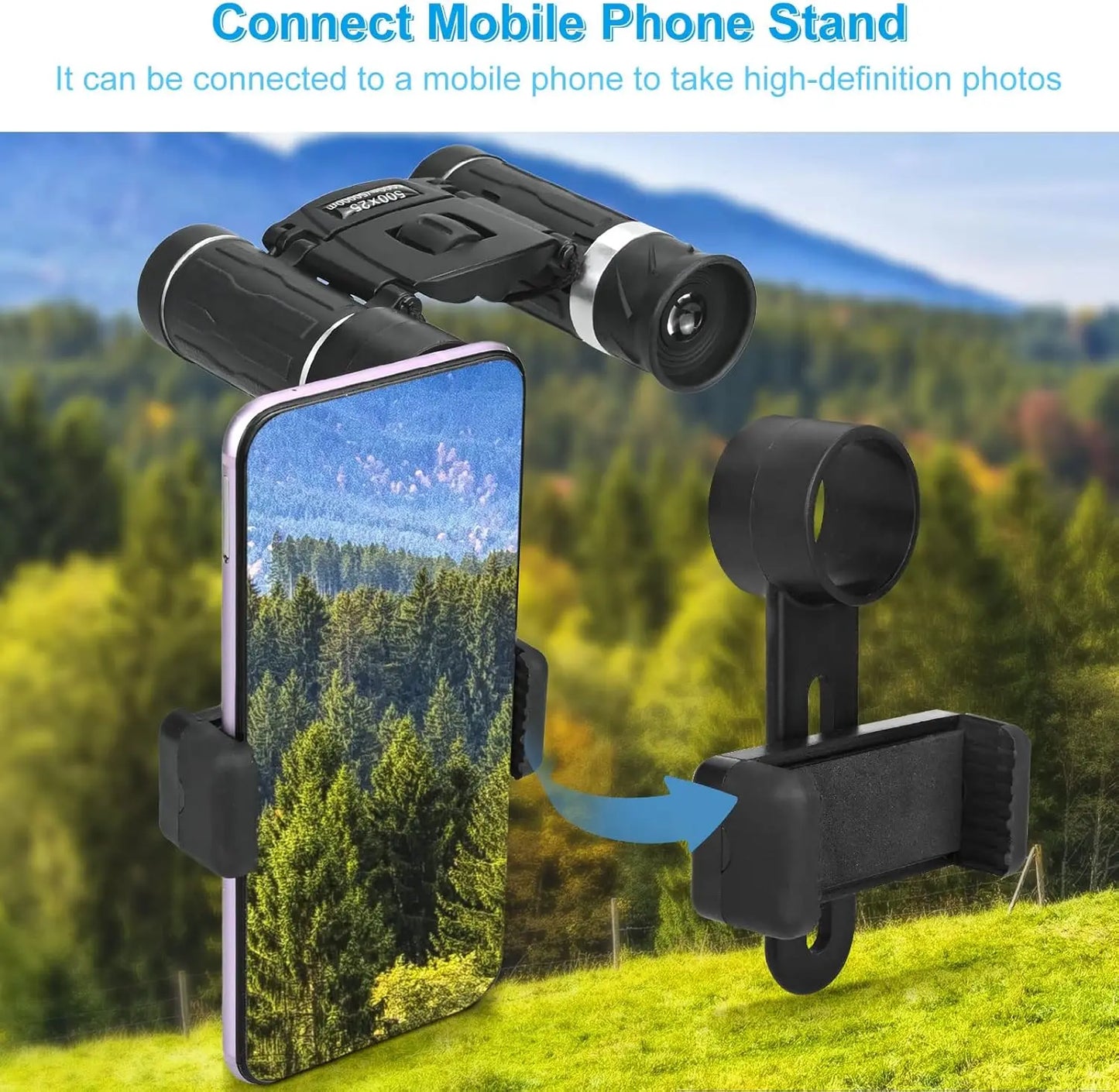 500X25 Portable Hd Zoom 5000M/50000M Binoculars Telescope Powerful