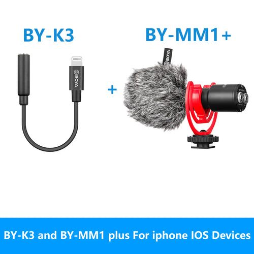 BOYA BY-MM1 Professional Cardioid Shotgun Microphone for iPhone