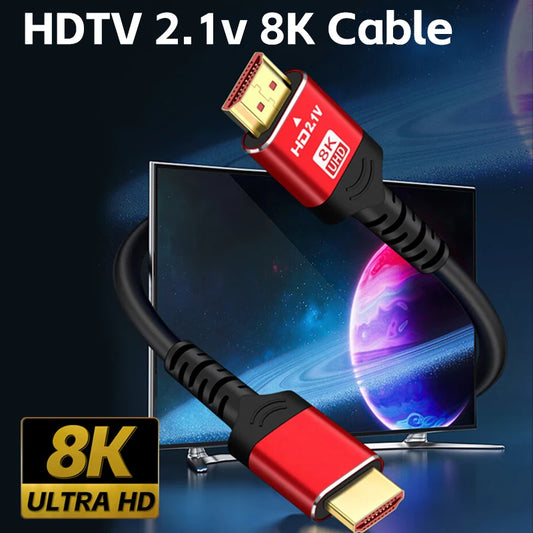 1 1.5 2M HDTV 8K Cable 60HZ 2.1V 4K 144HZ 3D TV Computer Monitor