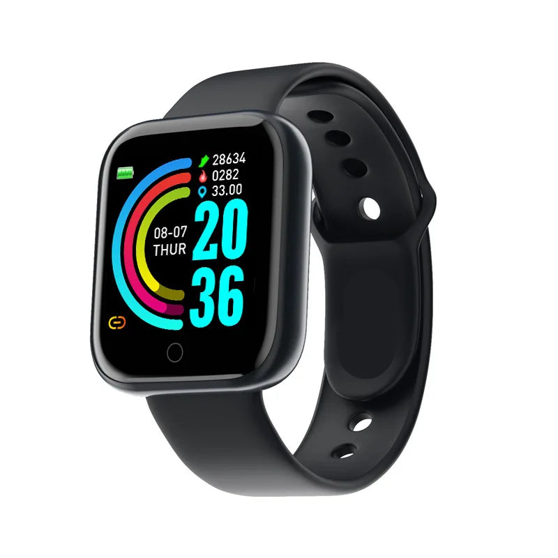 Y68 Smart Watch For Ios Android Women's Men's Children's Smartband