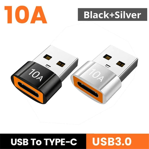 10A USB 3.0 Type C Adapter TypeC Female To USB Male Converter Fast