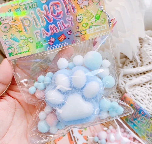 1 Cat Claw Squeezing Toy Creative Plush Cat Claw Squeezing Fun and