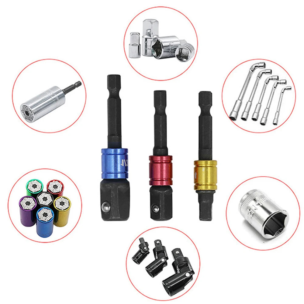 Black 105 ° Turning Screwdriver Joint Electric Drill Corner Socket