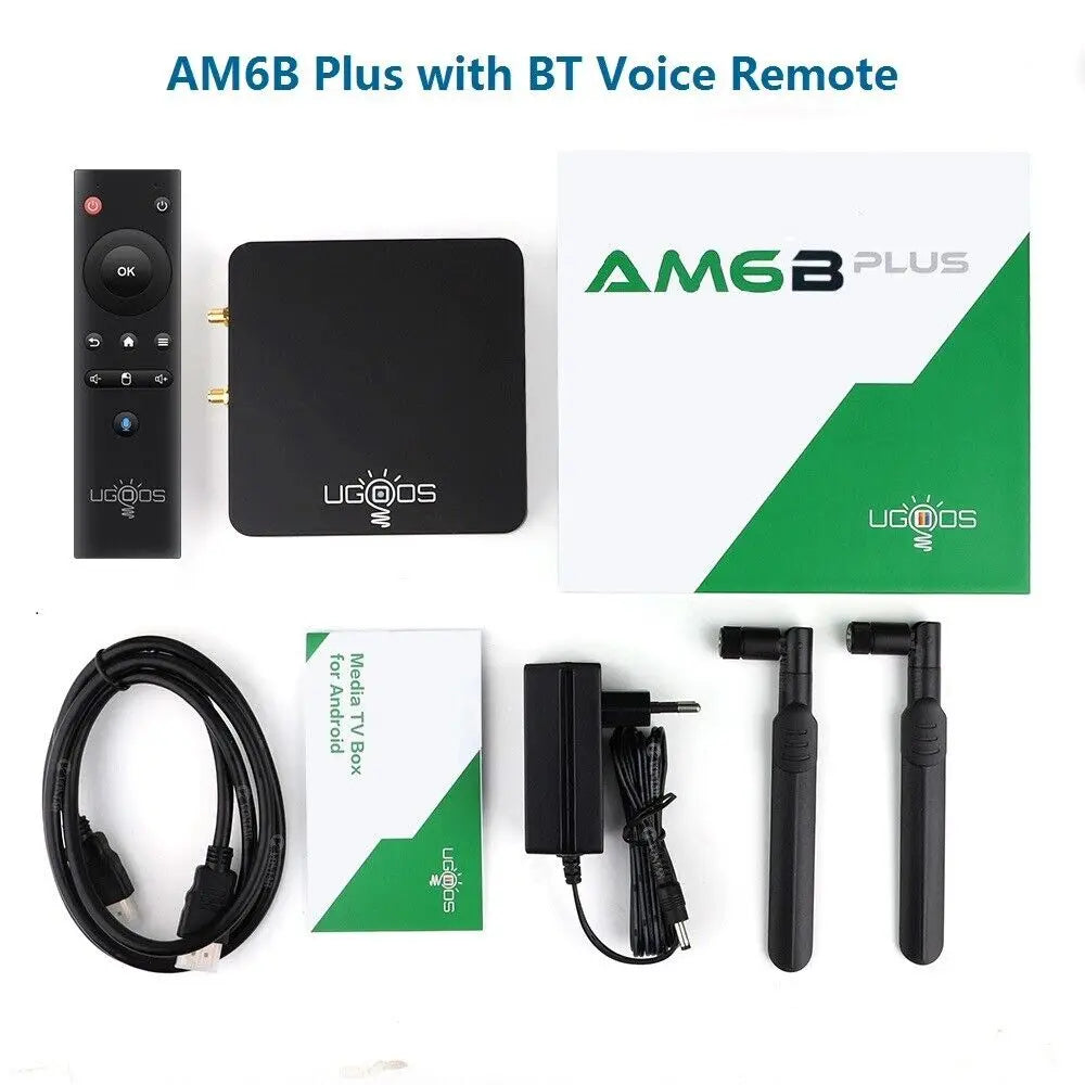 Ugoos AM6B Plus WIFI6 Amlogic S922X-J 2.2GHZ Android 9 TV BOX LPDDR4