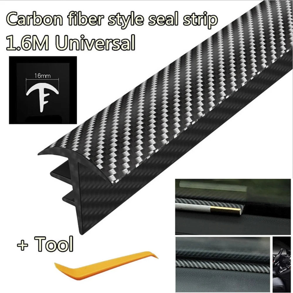 1.6M Universal Rubber Auto Dashboard Dust Proof Seal Sealing Strip