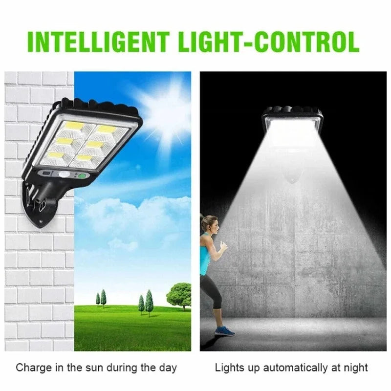 108COB Sensor Street Lamp 3 Light Modes Outdoor Waterproof Security