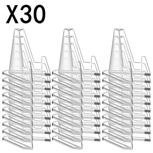 1-30Pcs Clear Acrylic Coin Display Stand Holders Small Easel Rack
