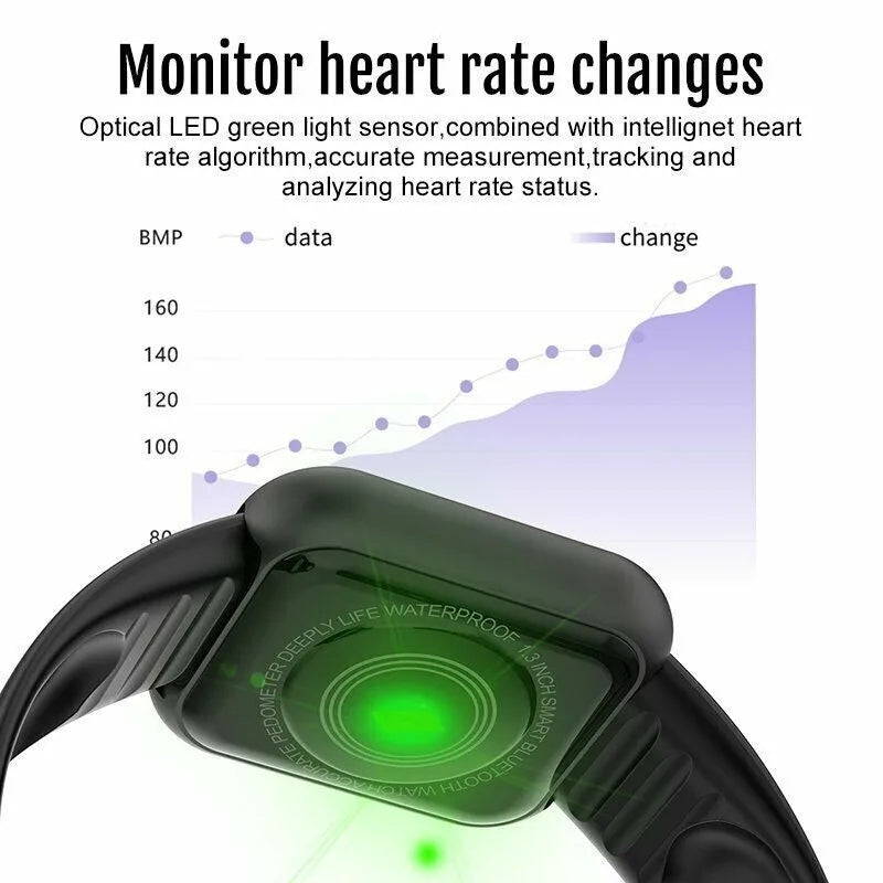Y68 Smart Watch For Ios Android Women's Men's Children's Smartband