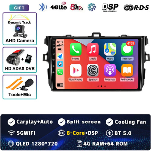 Android 14 Car radio Navigation Multimedia Player For Toyota Corolla